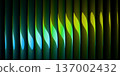 Abstract ribbed glass background in blue and green gradient  137002432