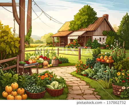 vegetables on the farm 137002732