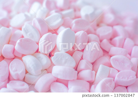 Cherry blossom petal shaped marshmallows 137002847