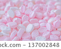 Cherry blossom petal shaped marshmallows 137002848