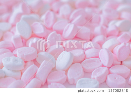Cherry blossom petal shaped marshmallows 137002848