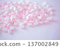 Cherry blossom petal shaped marshmallows 137002849