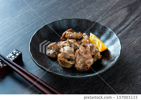 Sand on a plate Sand on a plate 137003115