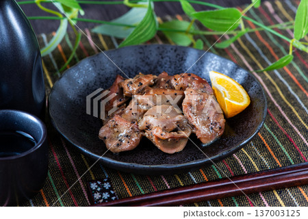 Sand on a plate 137003125