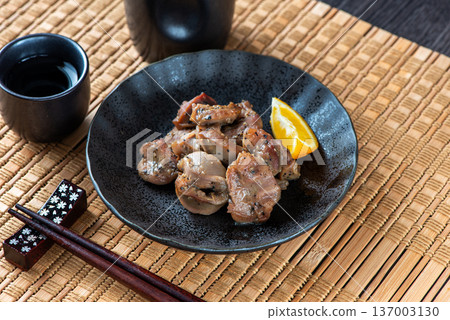 Sand on a plate 137003130