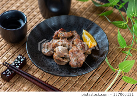 Sand on a plate 137003131