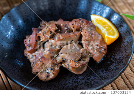 Sand on a plate 137003134