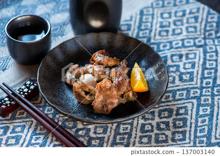 Sand on a plate 137003140