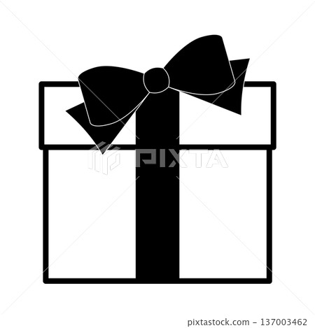 Front view of gift box Front view of gift box 137003462