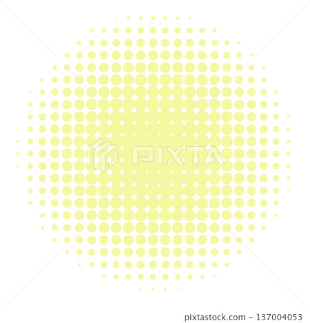 Pale yellow round halftone background Pale yellow round halftone background 137004053