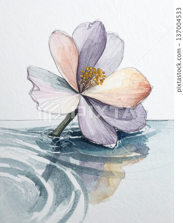 water lily in a water 137004533