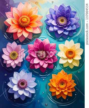background with sunflowers background with sunflowers 137004534