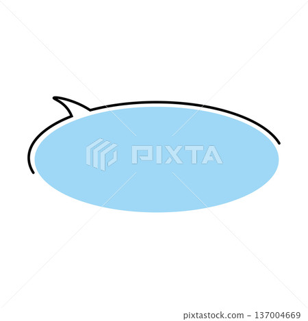 一個簡單的水平橢圓形對話框 137004669