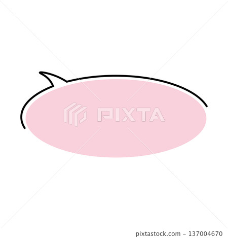 一個簡單的水平橢圓形對話框 137004670