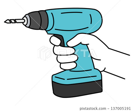 一手拿電鑽 137005191