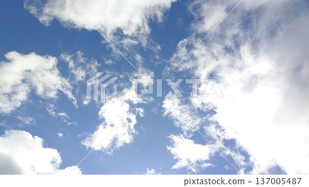 Blue sky background with clouds Blue sky background with clouds 137005487