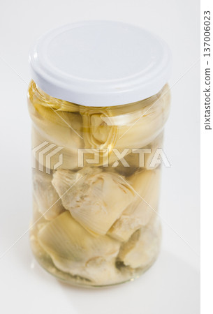 Jar of marinated artichokes 137006023