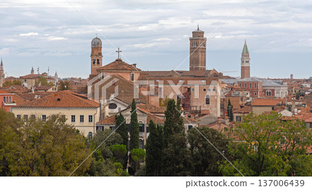 Bell Towers Venice Italy 137006439