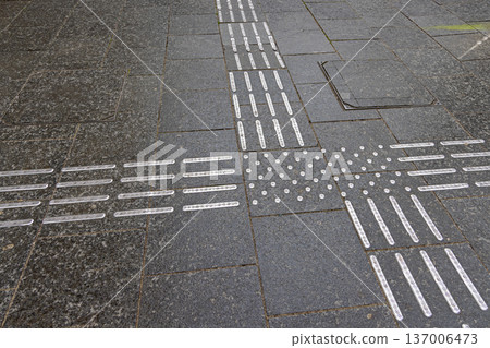 Tactile Paving Surface Intersection 137006473