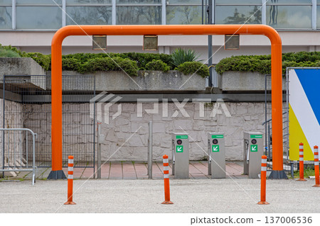 Turnstile Gate Venue Entrance 137006536