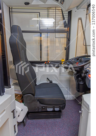 Bus Driver Seat Cabin Bus Driver Seat Cabin 137006540