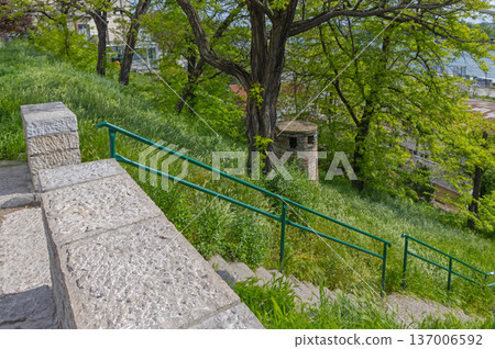 Stairway to Belgrade Fortress Stairway to Belgrade Fortress 137006592
