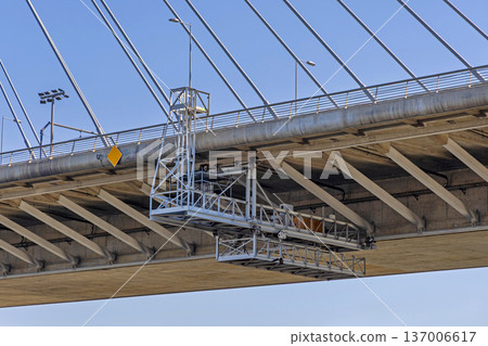 Work Platform Under Bridge Work Platform Under Bridge 137006617