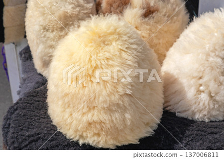 Natural Sheepskin Papakha Hat Natural Sheepskin Papakha Hat 137006811