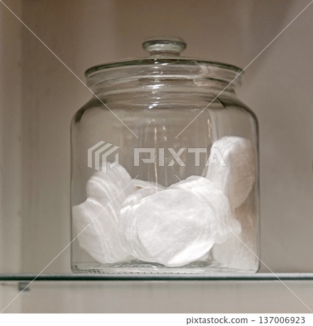 Cotton Pads Glass Jar 137006923