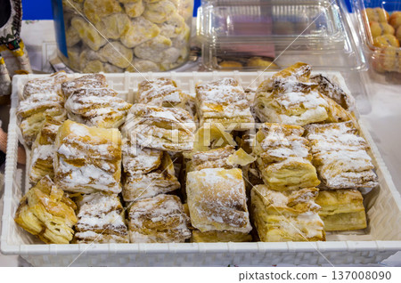 Salcici lard pastry sweets Salcici lard pastry sweets 137008090