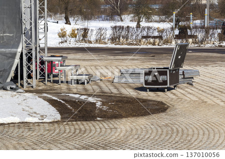 Tour case box for event organization. Objects 137010056