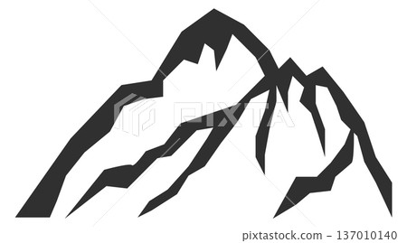 Stone natural shape. Landscape element. Rock formation 137010140