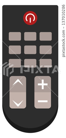 Remote control color icon. Tv tool drawing Remote control color icon. Tv tool drawing 137010286