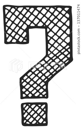 Faq doodle. Query drawing. Question mark symbol Faq doodle. Query drawing. Question mark symbol 137011474