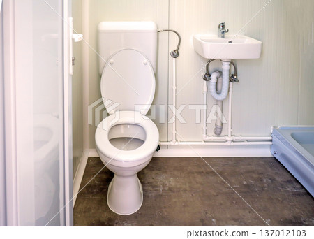 Small toilet interior 137012103