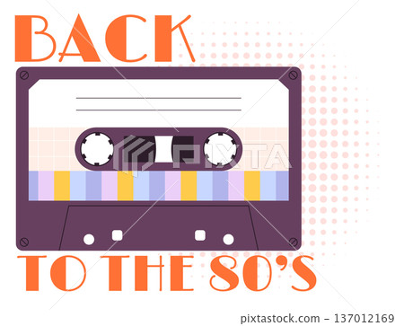 Back 80s music. Retro songs mixtape label Back 80s music. Retro songs mixtape label 137012169
