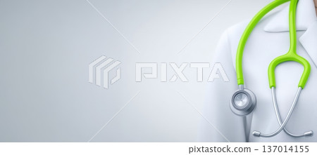 Professional Medical Stethoscope and Lab Coat for all your healthcare needs and solutions Professional Medical Stethoscope and Lab Coat for all your healthcare needs and solutions 137014155
