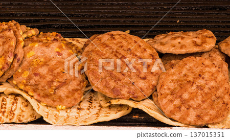 Hamburgers on local fair 137015351