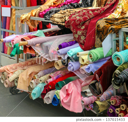 Fashion materials pile Fashion materials pile 137015433