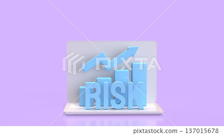 Digital Investment Risk and Online Growth Concept 3d render. Digital Investment Risk and Online Growth Concept 3d render. 137015678