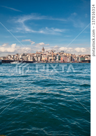 Water Of The River Under The istanbul Skyline Water Of The River Under The istanbul Skyline 137016314