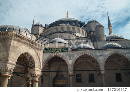 Historic Minaret Standing Tall Under Egyptian Morning Sky 137016317