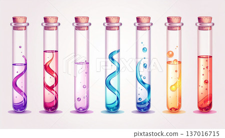 多彩的試管 137016715
