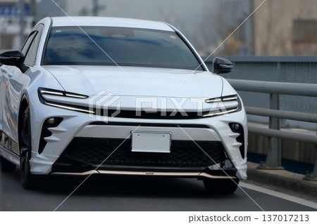 white domestic sports car white domestic sports car 137017213