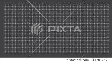 Technical grid with small circular nodes black background. Fine lines and dots precise matrix UI wireframes, network 137017372