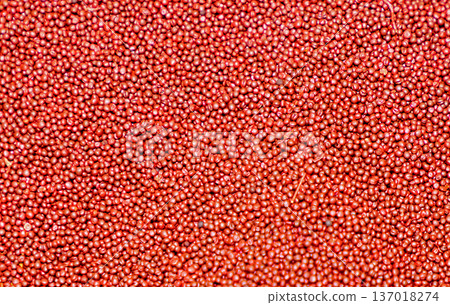 Red quinoa pile pattern Red quinoa pile pattern 137018274