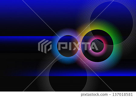 圓形背景材料 137018581