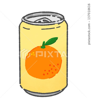 Aluminum can of orange juice Aluminum can of orange juice 137018616