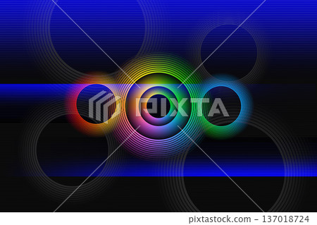 Circular background material Circular background material 137018724
