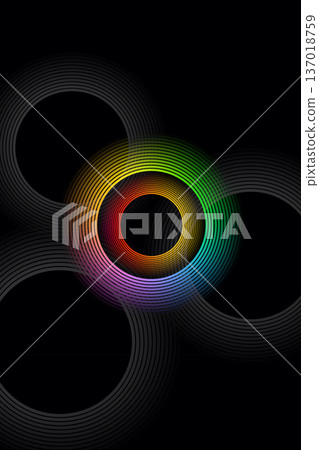 Circular background material 137018759